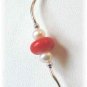 Freshwater Pearl, Coral & Sterling Silver Necklace