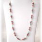 Coral, Turquoise & Sterling Silver Necklace