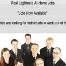 Real Work At-Home Jobs