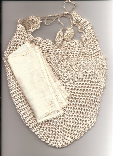 Victorian Lame' Hand Crocheted Reticule