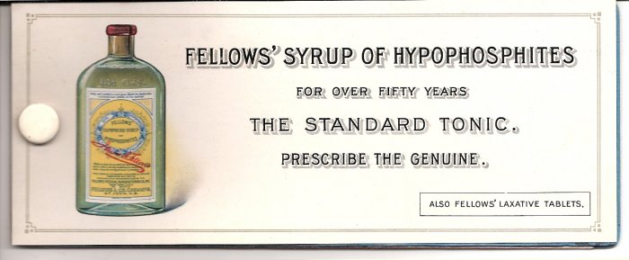 1920s Fellows' Syrup of Hypophosphites Mini Desk Blotter