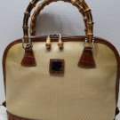 RARE Authentic Dooney And Bourke Panama Satchel  - Croco/Alligator Trimmed