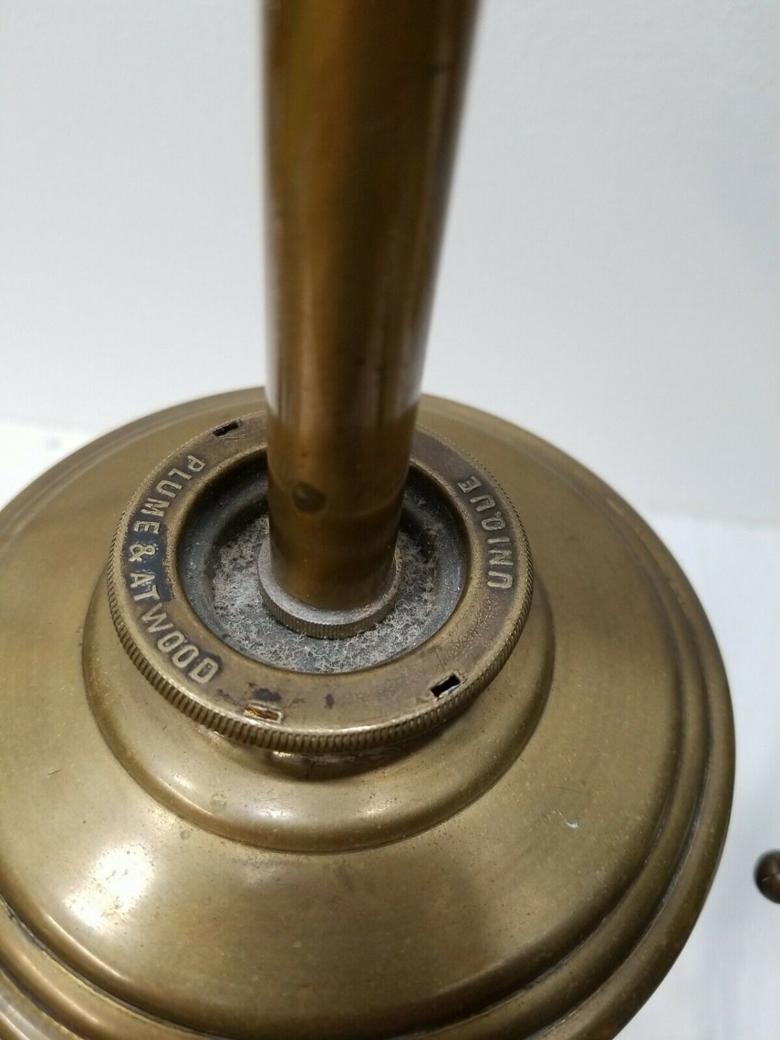 Antique Converted Plume & Atwood Oil Lamp, MUST SEE UNIQUE