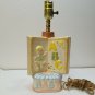 Vintage Ceramic Baby’s Dresser Lamp - Hand Painted