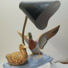Vintage Mallard Duck Desk Lamp - Enamel