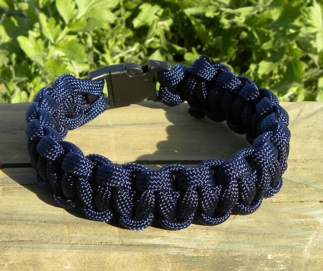 7 Inch Navy Blue Paracord Bracelet