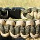 8 Inch Desert Tan & Olive Drab Paracord Bracelet