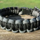 9 Inch Black & Gray Paracord Bracelet