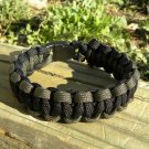 8 Inch Black & Olive Drab Paracord Bracelet