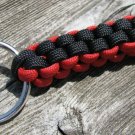 Black & Red Paracord Key Chain