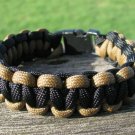 7 Inch Black & Brown Paracord Bracelet