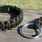8 Inch Olive Drab Paracord Bracelet & Key Chain