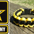 7 Inch Black & Yellow (US Army) Paracord Bracelet