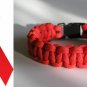 7 Inch Red (AIDS Awareness) Paracord Bracelet