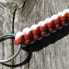 Orange & White Paracord Key Chain