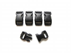 5 3/8" Black Side Release Buckles