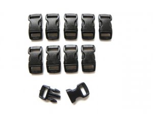 10 3/8" Black Side Release Buckles