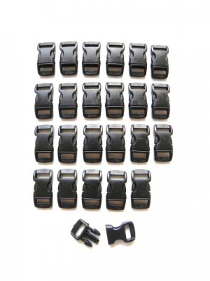 25 3/8" Black Side Release Buckles