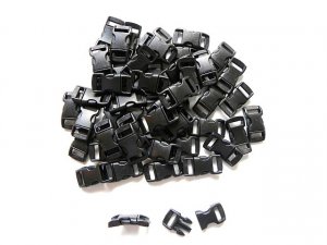 500 3/8" Black Side Release Buckles