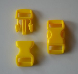 100 3/8" Yellow Side Release Buckles