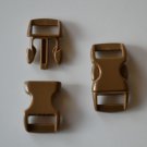 100 3/8" Coyote Brown Side Release Buckles