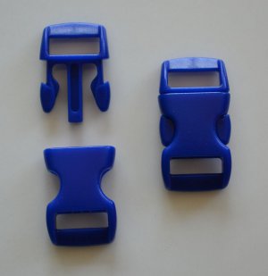100 3/8" Blue Side Release Buckles