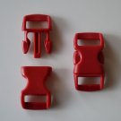 10 3/8" Red Brown Side Release Buckles