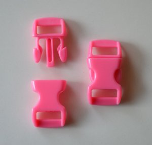 50 3/8" Pink Side Release Buckles