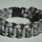 7 Inch Gray Camo Paracord Bracelet