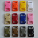 100 3/8" Multi Color Side Release Buckles - You Choose Colors