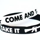 Come And Take It Silicone White Bracelet