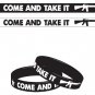 Come And Take It Silicone White Bracelet