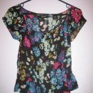 Express sheer floral top - S