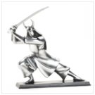 Pewter Color Samurai on Base