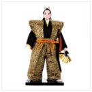 SAMURAI DOLL ON WOOD BASE