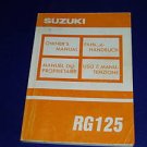 Suzuki 125 RG owners manual