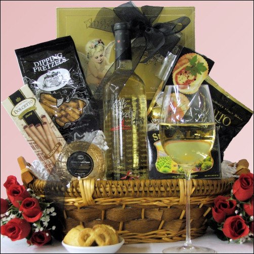 Little Black Dress Pinot Grigio Wine Gift Basket