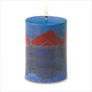 Denim Patchwork Candle