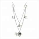 Heart Drop Locket Necklace