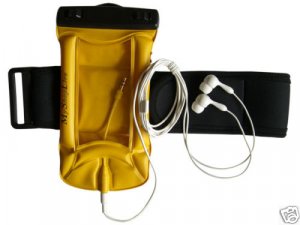 Underwater waterproof dry bag+headphones for MP3 iPod