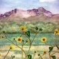 Valley Wildflowers matted print watercolor art Paula M