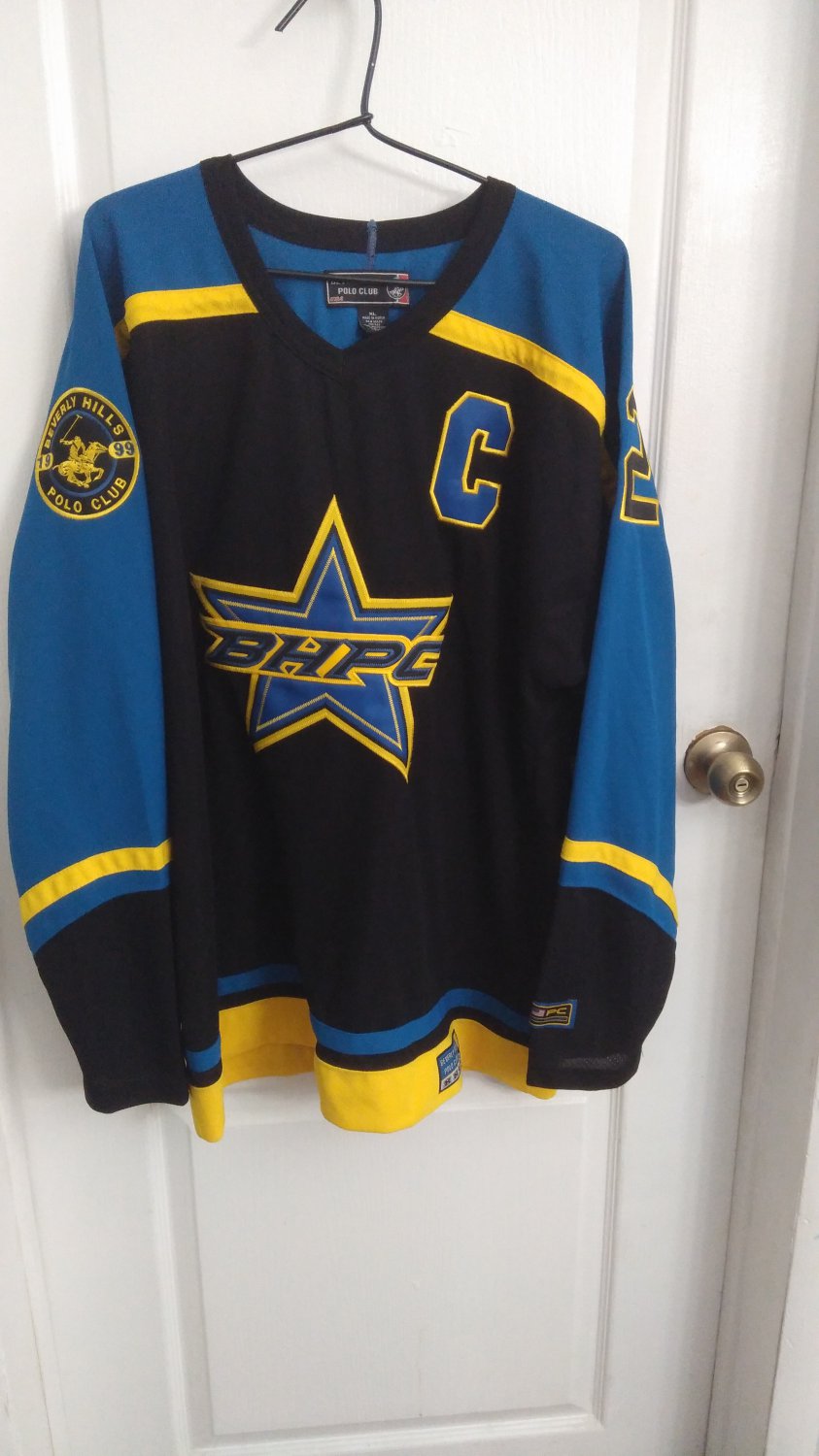 Mens Vintage Beverly Hills Polo Club Hockey Jersey BHPC Jersey Size XL