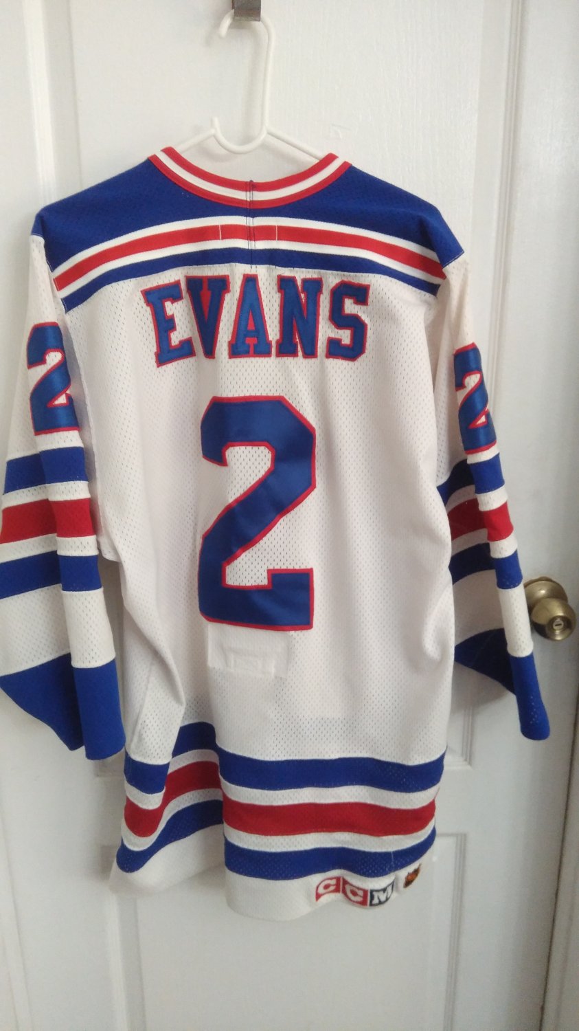 New York Rangers CCM Maska Hockey Personalized #2 EVANS Jersey
