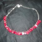 Coral necklace petal shaped