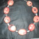 Chunky oval coral necklace