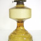 PA Risdon Danbury CT Eagle Oil Lamp Yellow Amber Glass