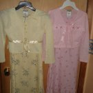 2 MODEST GIRLS SPRING DRESSES  #09-0107