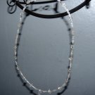 Clear Necklace with Small Leaf