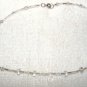 Clear Necklace with Small Leaf