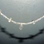 Clear Necklace with Small Leaf